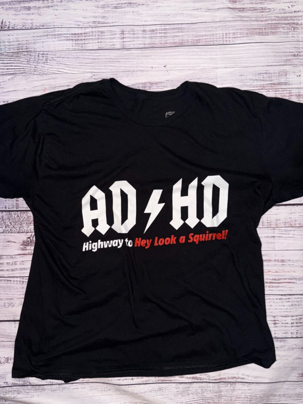 AD/HD Funny Graphic Tee 2XL